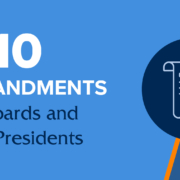 10 Commandments for Boards and New Presidents