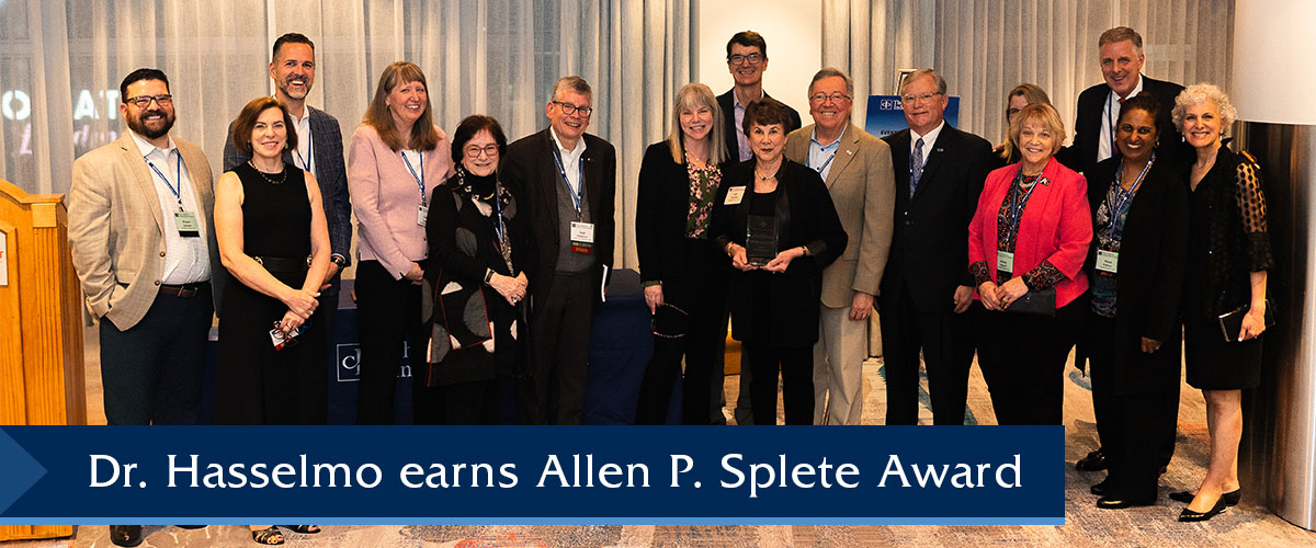 Dr. Hasselmo earns Allen P. Splete Award