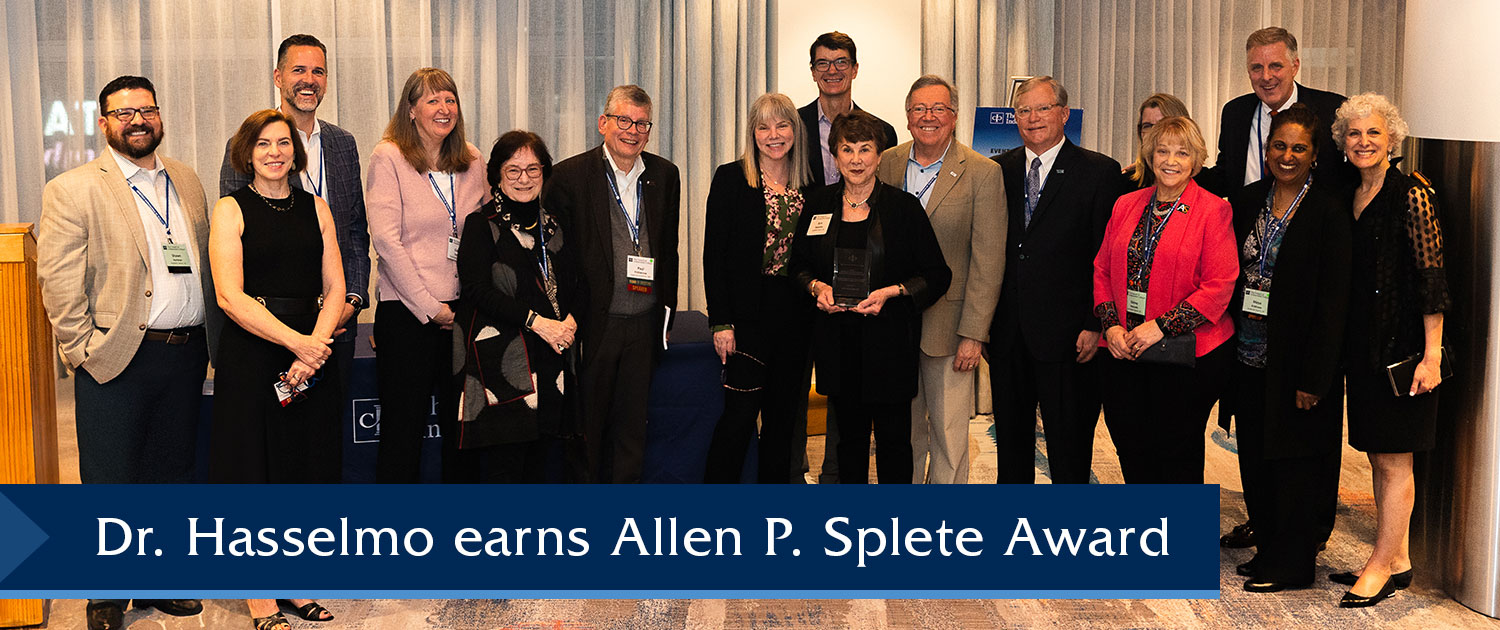 Dr. Hasselmo Earns Allen P. Splete Award