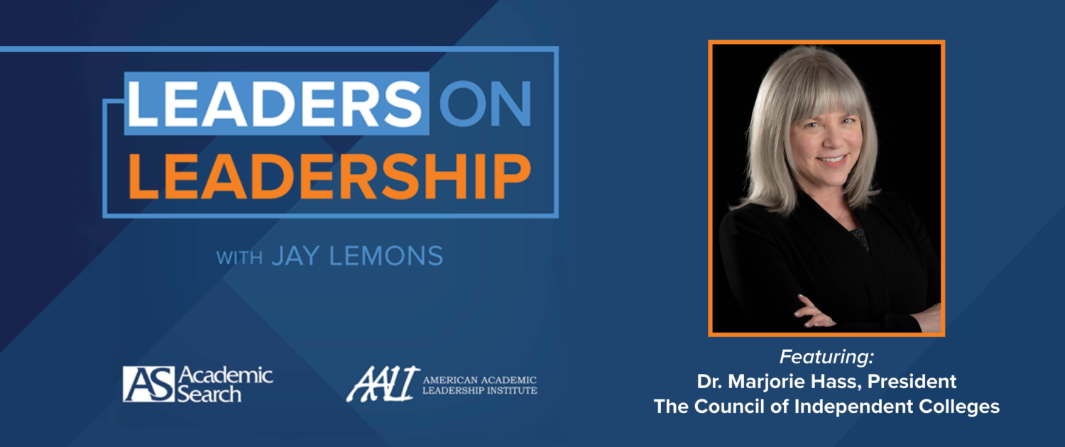 Leaders on Leadership podcast featuring Marjorie Hass
